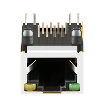 LPJE101BHNL RJ45 1x1 θωρακισμένη αρθρωτή υποδοχή χωρίς μαγνητικά στοιχεία Tab Up Πράσινη/κίτρινη εικόνα LED 4