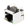 LPJE101BHNL 1x1 Shielded RJ45 Modular Jack Without Magnetics Tab Up Green/Yellow LED thumb image 2