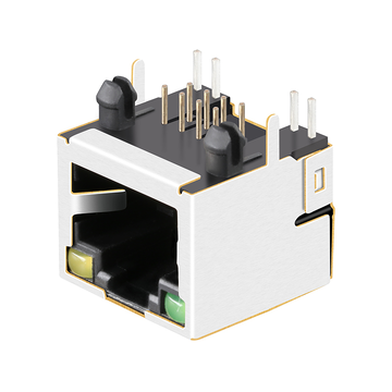 Tyco 6116075-4 Compatibel LINK-PP LPJE101BHNL shielded RJ45 modular jack without Magnetics Tab Up Green/Yellow LED image 4