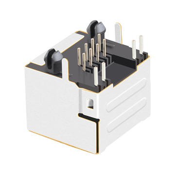 LPJE101BHNL RJ45 1x1 θωρακισμένη αρθρωτή υποδοχή χωρίς μαγνητικά στοιχεία Tab Up Πράσινη/κίτρινη εικόνα LED 5