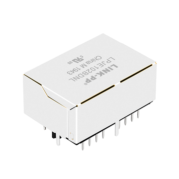 LPJE102BDNL 1X2 poort RJ45 modulaire aansluiting zonder magneten, lipje omlaag, gele/groene LED (afbeelding 4)