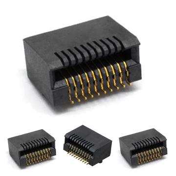 LP11B000001 Conector Receptáculo SFP+ 1x1 para Solda, Montagem em Superfície, 20 Posições, Ângulo Reto (imagem 2)