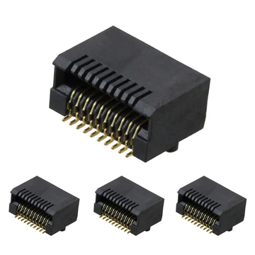 LP11B000001 Conector Receptáculo SFP+ 1x1 para Solda, Montagem em Superfície, 20 Posições, Ângulo Reto (imagem 3)