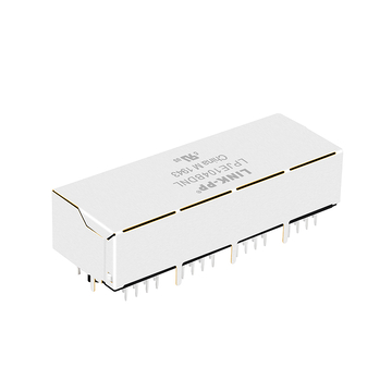 LPJE104BDNL Κίτρινο/Πράσινο LED με 1 θύρα RJ45 με καρφίτσα προς τα κάτω, 1x4, αρθρωτό βύσμα χωρίς ενσωματωμένο μαγνητικό στοιχείο, εικόνα 3