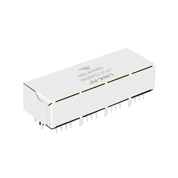 LPJE104BENL Tab Down Groen/Gele LED 1X4 Poort RJ45 Modulaire Jack Zonder Geïntegreerde Magneten afbeelding 3