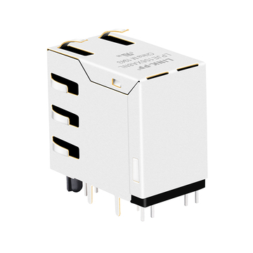 LPJE106XA8NL Πράσινες/Κίτρινες&Πράσινες LED 2x1 Θύρες RJ45 Modular Jacks χωρίς Ενσωματωμένα Μαγνητικά Είδη εικόνα 3