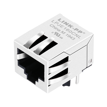 LPJE160CNL tab down without led 1x1 port rj45 modular jack without integrated magnetics