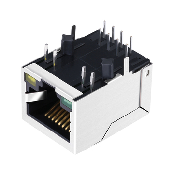 LPJE160HENL 1 θύρα RJ45 Jack Tab Down Green/Yellow LED Χωρίς ενσωματωμένο μαγνητικό στοιχείο εικόνα 5