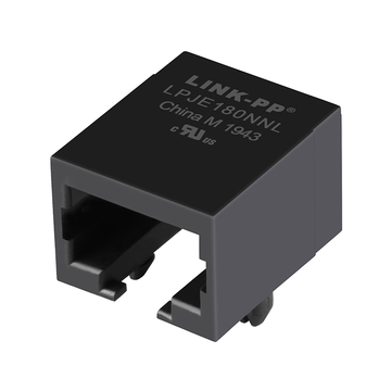 LPJE180NNL Without LED 1X1 Port RJ45 Connector Tab Down without Integrated Magnetics