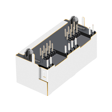 LPJE201AWNL Tab UP Groen/Groene LED 1X2 Poort RJ45-aansluiting zonder geïntegreerde magneten afbeelding 5