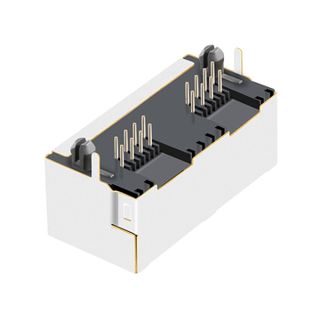 LPJE201BHNL Tab UP Πράσινη/Κίτρινη λυχνία LED 1X2 Θύρα RJ45 χωρίς ενσωματωμένο μαγνητικό καλώδιο εικόνα 5
