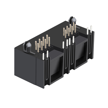 LPJE201BWNL Tab UP Groen/Groene LED 1X2 Poort RJ45 Modulaire Jack zonder Geïntegreerde Magneten afbeelding 4