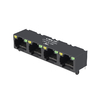 LPJE401NGNL Conectores RJ1 de porta 4X45 sem guia magnética integrada para cima LED amarelo/verde imagem do polegar 1