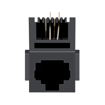 LPJE615NNL Tab UP Without LED 1X1 Port 6p4c Vertical Modular Jack without Integrated Magnetics image 2