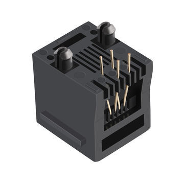 LPJE615NNL Tab UP Without LED 1X1 Port 6p4c Vertical Modular Jack without Integrated Magnetics image 3