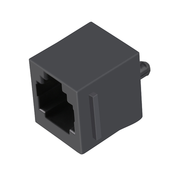 Belfuse SS-6546-FLS Compatible LPJE615NNL 6p4c Vertical Modular Jack without Integrated Magnetics Tab UP Without LED