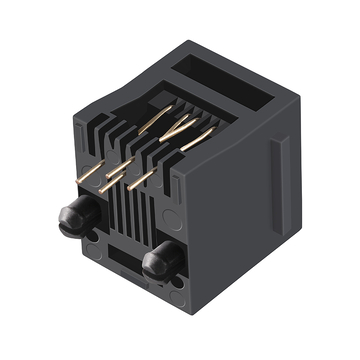 LPJE615NNL Tab UP Without LED 1X1 Port 6p4c Vertical Modular Jack without Integrated Magnetics image 5