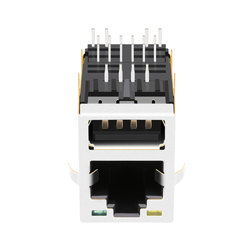 LPJE3060AGNL Yellow/Green LED Tab Up Single USB RJ45 Connector Without Integrated Magnetics image 4