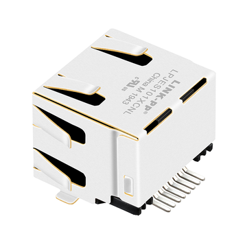 LPJES101XCNL 1X1 Port SMT RJ45 Jack Zonder Geïntegreerde Magneten Tab Omhoog Zonder LED afbeelding 3