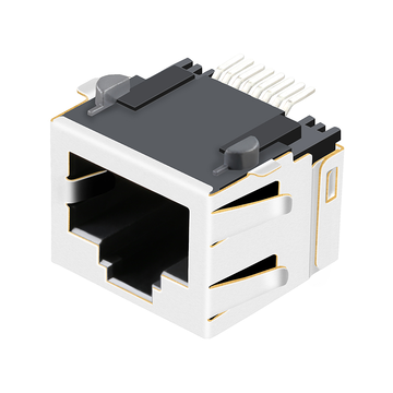 LPJES101XCNL 1X1 Port SMT RJ45 Jack Zonder Geïntegreerde Magneten Tab Omhoog Zonder LED afbeelding 2