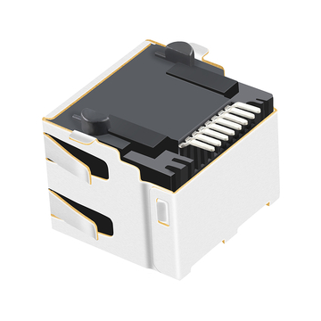 LPJES101XCNL 1X1 Port SMT RJ45 Jack Zonder Geïntegreerde Magneten Tab Omhoog Zonder LED afbeelding 4