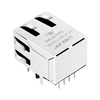 LPJF0011GDNL 10/100 Base-T Tab Down, однопортовый гнездовой разъем RJ45 с желтым/зеленым светодиодом, изображение большого пальца 2