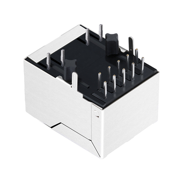 LPJG0906BBNL 100/1000 Βάση-Τ Tab Down Green/Yellow LED Single Port RJ45 PCB Mount Jack εικόνα 5