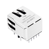 LPJG0803A102NL 100/1000 Base-T Tab أسفل أخضر/أخضر وأصفر Led منفذ واحد RJ45 موصل مغناطيسي صورة الإبهام 3