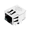 Wurth 7499111423 Compatible LPJG0803A102NL 1000 Base-T connecteur magnétique RJ45 à port unique languette vers le bas vert/vert et jaune LED image de pouce 1