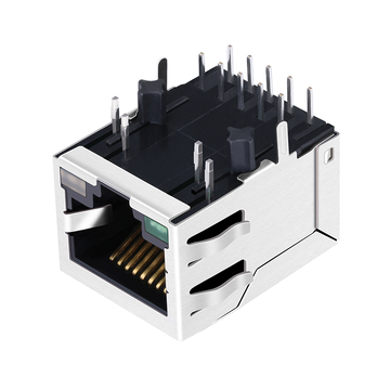 LPJG0803A102NL 100/1000 Base-T Tab Down Green/Green&Yellow Led Single Port RJ45 Magnetic Connector image 5