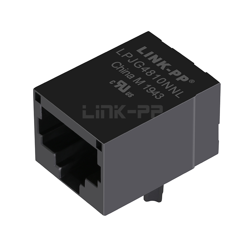 LPJG4810NNL 100/1000 Base-T Tab Down Without Led Single Port UnShielded RJ45 Jack