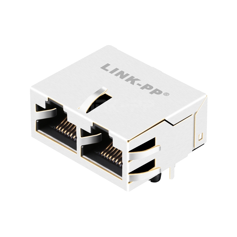 LPJ21028CNL 10/100 Base-T Without Led Tab UP 1x2 Port RJ45 Female Connectors