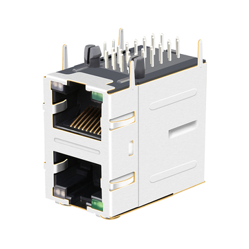 LPJG17561A30NL 100/1000 Βάση-Τ Γλωττίδα Πράσινη/Πράσινη & Κίτρινη LED 2X1 Θύρα 10P8C RJ45 εικόνα 2