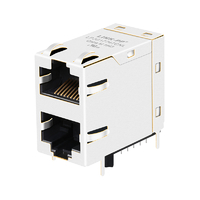 Pulse JC0-1015NL Compatível com LPJG17747CNL 1000 Base-T 2X1 RJ45 Jacks com magnetismo sem LED