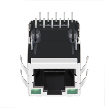 LPJG18813AFNL 100/1000 Base-T Tab UP Green/Green Led Single Port RJ45 lan Jack image 2