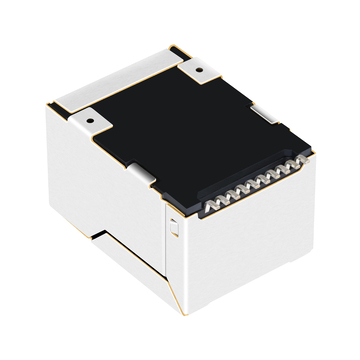 Поставщики разъемов LPJ19434BCNL SMT RJ45, Китай, 10/100 Base-T, зеленый/зеленый светодиод, вкладка вверх, изображение 2