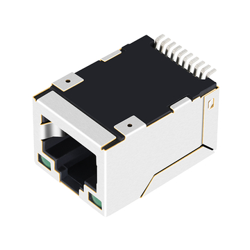 Поставщики разъемов LPJ19434BCNL SMT RJ45, Китай, 10/100 Base-T, зеленый/зеленый светодиод, вкладка вверх, изображение 4