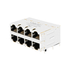 LPJG47011CNL 100/1000 Base-T sin LED 2X4 puerto magnético integrado POE+ conector hembra RJ45 imagen en miniatura 1