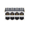 LPJG47011CNL 100/1000 Base-T sin LED 2X4 puerto magnético integrado POE+ conector hembra RJ45 imagen en miniatura 3