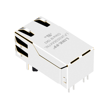 Belfuse 0826-1C1T-43-F Совместимый с LPJK0036A47NL 1000 Base-T Желтый и зеленый/Желтый и зеленый светодиодный Ethernet RJ45 разъем 1x1 Порт Вкладка вверх изображение 2