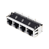 Belfuse 2250083-1 Συμβατό LINK-PP 10G Base-T 1x4 Port Ethernet RJ45 MagJack Tab Up With Led thumb image 4