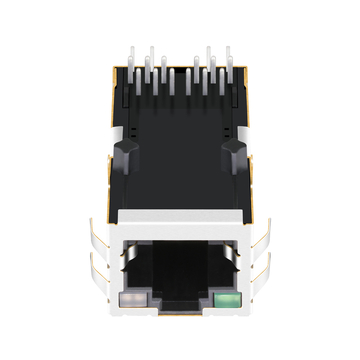 0826-1L1T-57-F Совместимый LPJK1014A8NL 10/100 Base-T Tab Up Однопортовый POE RJ45 разъем Зеленый/Зелено-желтый светодиод изображение 2