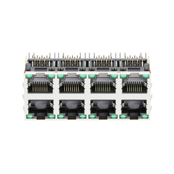 LPJG47037AFNL 100/1000 Base-T 2x4ポート磁気RJ45ジャック（緑/緑LED付き）画像4