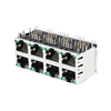 LPJG47037AFNL 100/1000 Base-T 2x4 Port Magnetic RJ45 Jacks With Green/Green Led thumb image 2