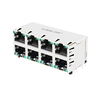 LPJG47037AFNL 100/1000 Base-T 2x4 Port Magnetic RJ45 Jacks With Green/Green Led thumb image 1
