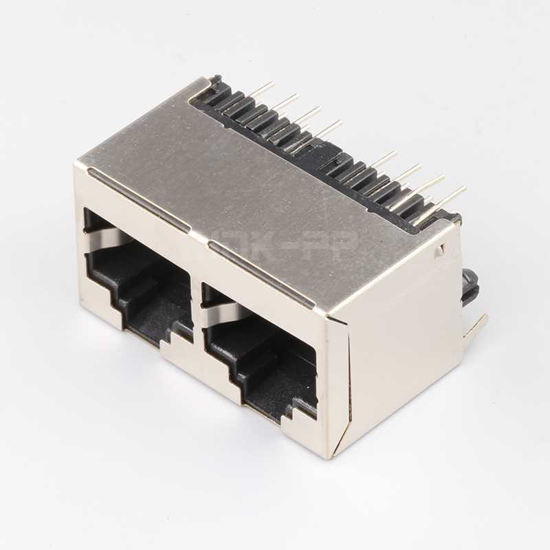 LPJE602DNL Without LED 1X2 Port 8P8C Vertical RJ45 Connector Without Integrated Magnetics