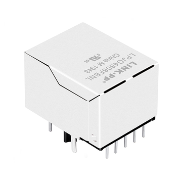 Hanrun HR915330AE互換 LPJG4806FBNL 100/1000 Base-T シングルポート RJ45 PCBマウント MagJack タブダウン 緑/黄LED付き 画像3