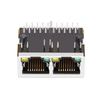 LPJG26901BENL 100/1000 Base-T 1x2 พอร์ต Gigabit RJ45 Magjack แท็บลง ไฟ LED สีเขียว/เหลือง ภาพประกอบ 2
