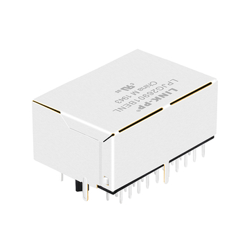 LPJG26901BENL 100/1000 Base-T 1x2 Θηλυκός σύνδεσμος RJ45 με γλωττίδα προς τα κάτω Πράσινη/Κίτρινη εικόνα LED 4
