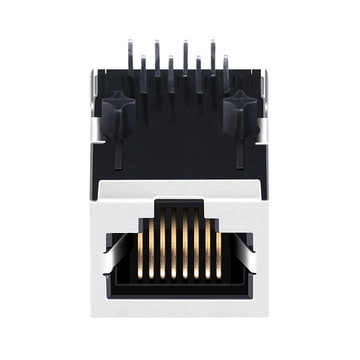 LPJE1606DNL Connettore modulare RJ45 a 1 porta con linguetta verso il basso senza LED e senza magneti integrati (immagine 4)